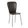 Cafe-2 chair, silver metallic/chocolate reptile