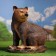 Garden figure "Bear sitting big" brown, 40x50x48cm