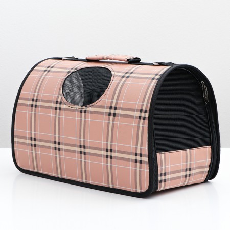 Bag - Animal Carriage "Cell", Pink, size M, 43 x 21 x 26 cm-2