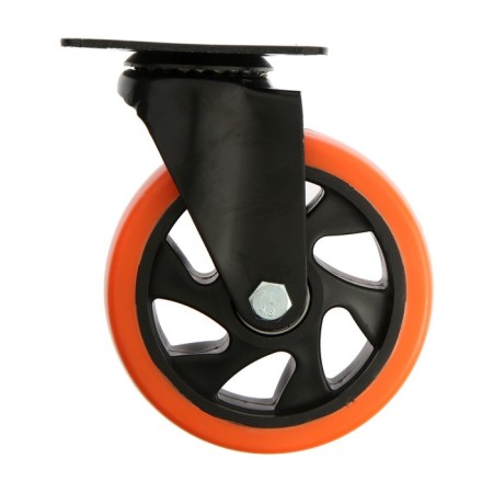 Furniture wheel CAPPIO, D = 125 mm, rotary, PVC coating-1