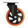 Furniture wheel CAPPIO, D = 125 mm, rotary, PVC coating
