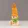Decorative candle "Fairytale Snowman", 6.2x5x13.2 cm, metallic