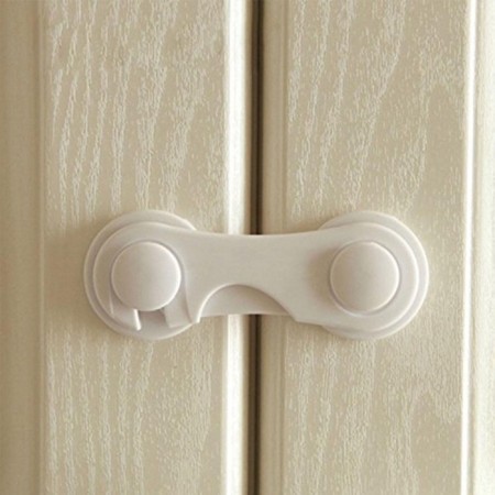 Cabinet doors lock, white color-8