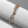 Bracelet "sky", white color in gold, l = 16 cm