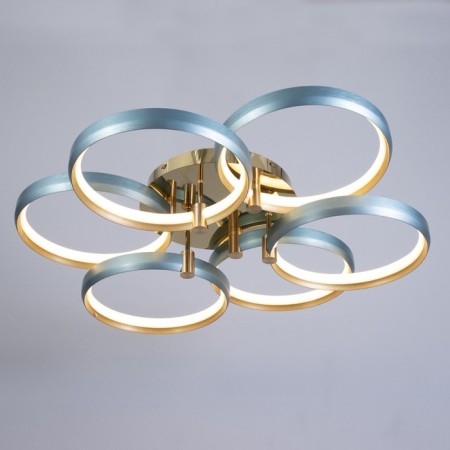 Chase with DND "WINLLA" LED 204W 3000-6000K blue-gold 80x80x11 cm Bayerlux-1