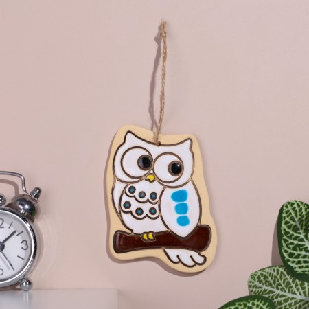 Panel "Owl", 7 cm, Mayolik-5