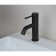 Bronze de Luxe Scandi 1451B shell mixer, single -leaf, pour 116 mm, black