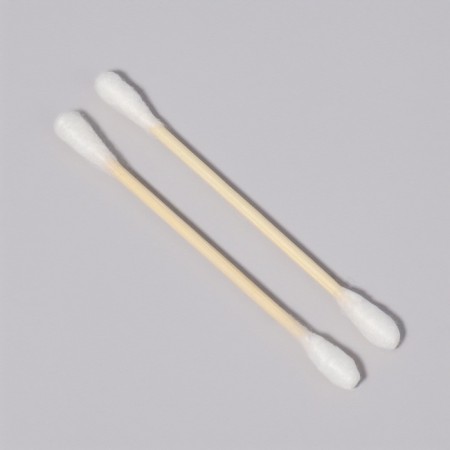 Cotton -based sticks, biodegradable, 7 cm, 60 pcs, in a plastic organayser-6