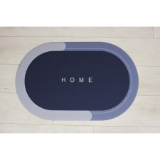 Moisted matting “Sponge”, oval, 50x80 cm, blue color