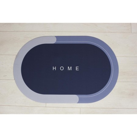 Moisted matting “Sponge”, oval, 50x80 cm, blue color