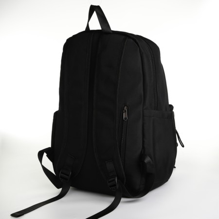 School backpack on lightning, 5 pockets, black color-3