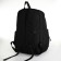 School backpack on lightning, 5 pockets, black color