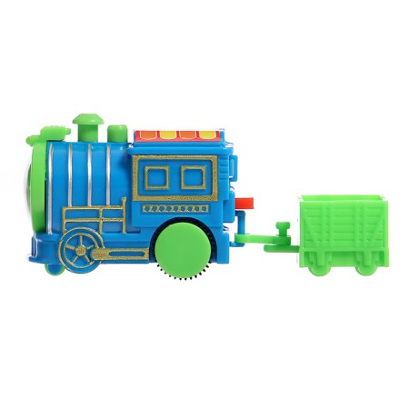 Railway "Funny Journey", 2 steam locomotives, works from batteries-13