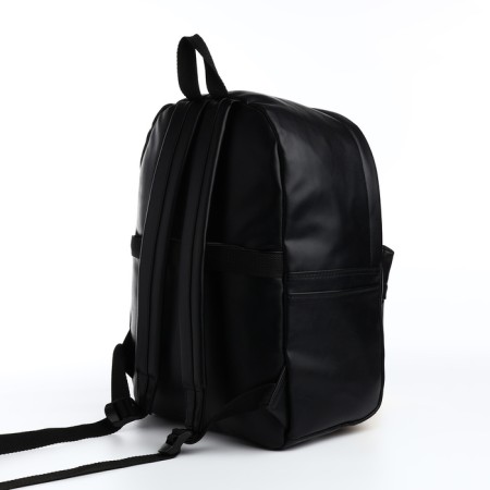 Youth backpack with a zipper, 4 pockets, black color-3