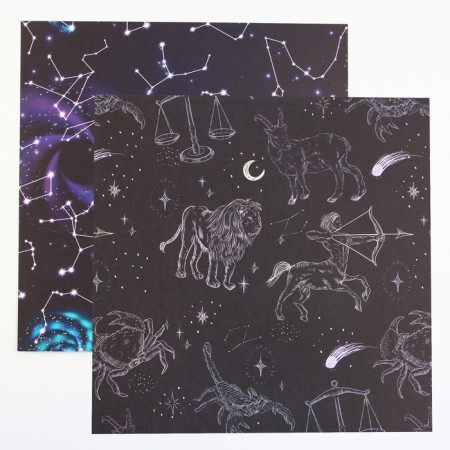 A set of paper for scrapbooking “Cosmos inside”, 12 sheets, 30.5 x 30.5 cm, 180 g/m²-15