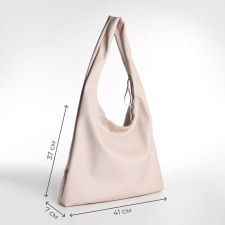 Female bag Textura, bag, large size, beige color-2