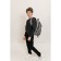 Jumper for boys, height 110-116 cm, dark gray color