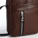 Male bag with lightning, brown color