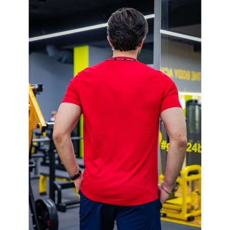 Sports T -shirt male ise, size 48, red color-2