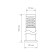 Elektrostandard lamp, 60 W, E27, IP54, on a pillar, h = 600 mm, techno 1550 black