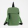 School backpack of textiles on the zipper Textura, 3 pockets, green color