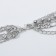 Classic Classic Classic with beads, multi -tier, silver color, 70 cm