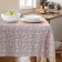 Bravo tablecloth 140x180 cm, burgundy color