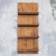 Wooden shelf for 4 bottles, 73x30x12 cm