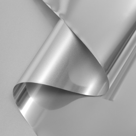 Flower film, "metallic", 0.58x10m, silver