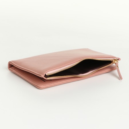 Women's wallet on magnets, pink color-3