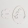 Easter decor "Rabbit" 6.5x4.7x9.3 cm (set 2 parts) White
