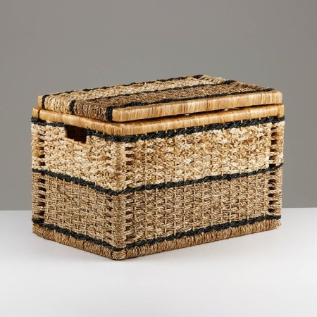 Wicker basket, 52x32x35 cm, algae, corn sheet-5