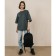 School textile school 46x30x10 cm, vertical pocket, black color