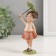Polystone souvenir "Baby with green clover" 6.5x5x15.5 cm