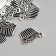 Decor for creativity Metal "Comb" silver 1.9x1.4 cm
