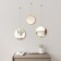 A set of round mirrors Dima, brass, 3 pcs.
