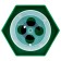 Table stand of Istanm "Maxi Desk", plastic, rotating, green