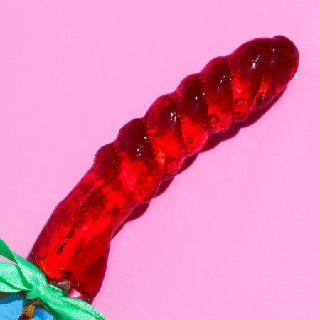 Karamel Lollice "What a Christmas tree, such a gift", taste: strawberries, 35 g.-1