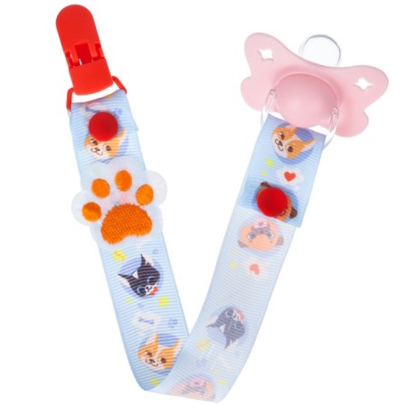 Holder for the nipple - dummy "Trend. Dogs ", on the tape-10