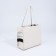 Female bag, lightning tout, white color