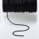 Weaving cord, genuine leather, d = 1 mm, 10 ± 0.5 m, black color