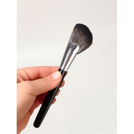 Brush d/makeup d/contour 18cm nylon black bag QF-1