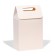Box package with a handle, white, 27 x 16 x 9 cm