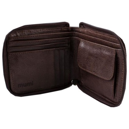 Male purse, lightning department, brown color-1