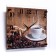Wall clock: kitchen, "coffee", silent, 35 x 45 cm