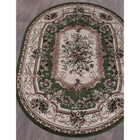Oval Merinos Gavana carpet, size 150x190 cm, color Green-1