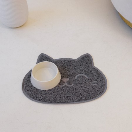 Universal rug for a bowl and a muzzle tray, 30x40 cm, gray-8
