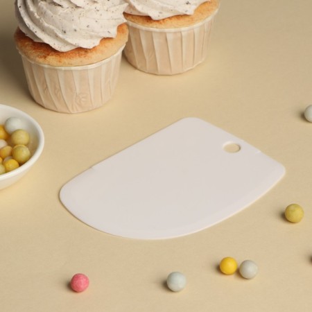 Spatula confectionery, 12.5 × 8.5 cm, white color-1