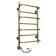 Domoterm electric heated towel rail "Orpheus", 400 x 700 mm, 7 crossbars, left, bronze