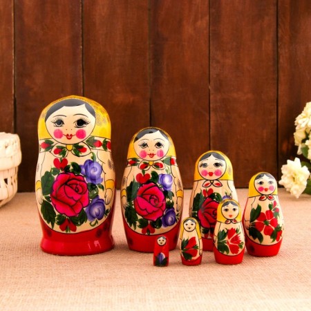 Matryoshka "Semenovskaya", 7 and puppet, the highest category-8